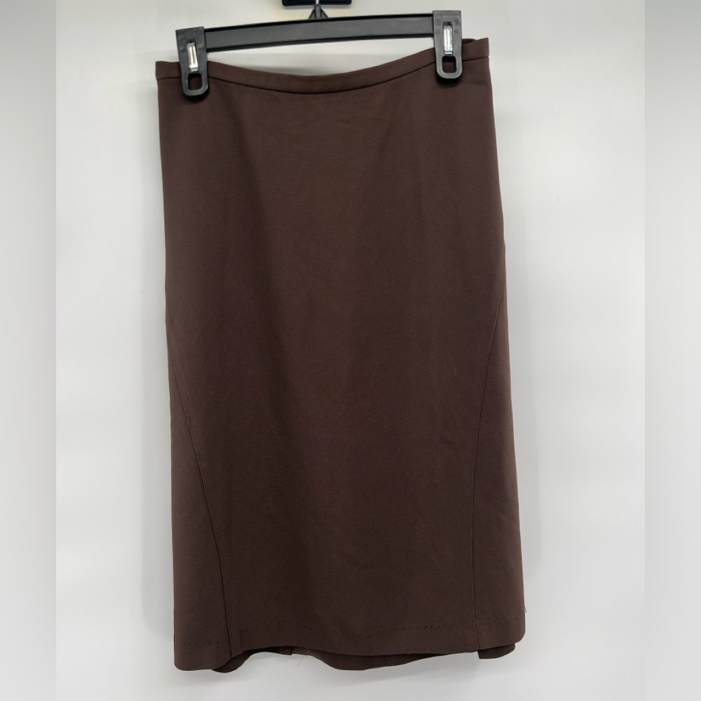 Linda Allard Ellen Tracy brown pencil skirt size 6 women